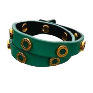 Tory Burch Cole Enamel Logo Double Wrap Bracelet